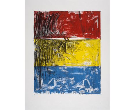Jasper Johns (b.1930) Painting with Two Balls IOffset lithograph printed in colours, 1975, from the edition of unknown size, 