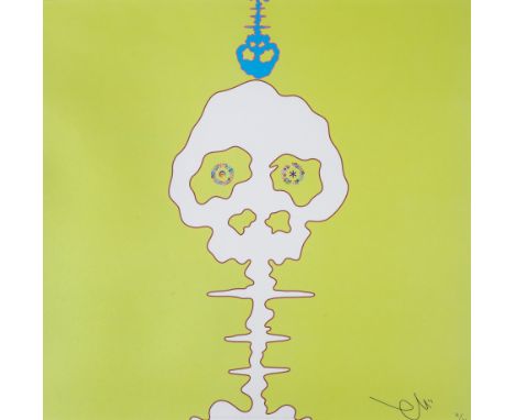 Takashi Murakami (b.1962)Time Bokan - GreenOffset lithograph printed in colours, 2006, signed in black ink, numbered from the