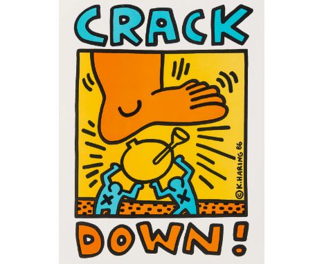 Keith Haring (1958-1990)Crack Down! (Prestel 47)Offset lithograph printed in colours, 1986, from the edition of an unknown si