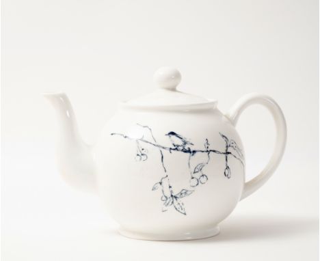 Tracey Emin (b.1963)Foundlings and Fledglings Our Angels of This EarthScreenprint on ceramic teapot, 2007, from the edition o