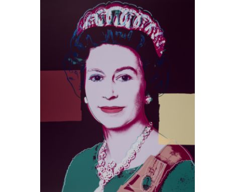 Andy Warhol (1928-1987) after.Queen Elizabeth II of the United Kingdom 335 (Green) (Diamond Dust), from Reigning Queens (Sund