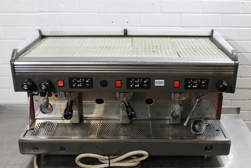 Wega Three Group Espresso Coffee Machine 3ph Cup warmer above NO VAT