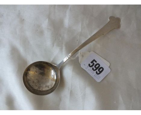 Cream ladle with fancy terminal, B’ham 1927 by A. Bros 20g.  