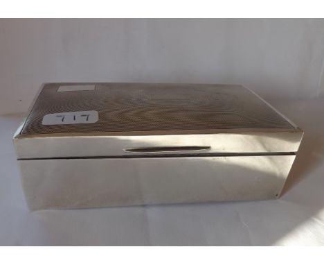 Engine turned cigarette box&nbsp; 6.5" wide B'ham by S &amp; B&nbsp; &nbsp; &nbsp; &nbsp; &nbsp; &nbsp; &nbsp; &nbsp; &nbsp; 