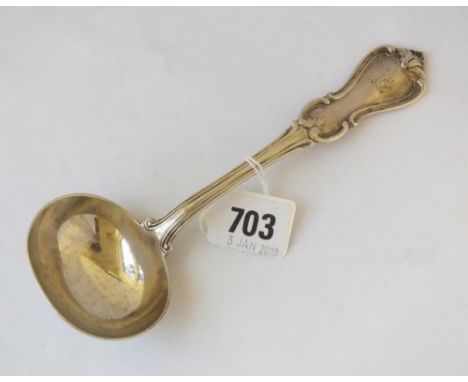 Victorian albert pattern sauce ladle, Lon 1848 by JLG 90g.  