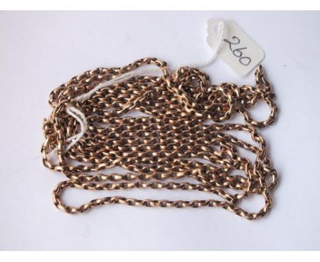 HEAVY LONG 63" 9CT GUARD CHAIN  26.5g    