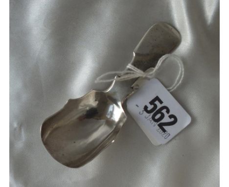 Exeter. Plain fiddle pattern caddy spoon, 1833 by WRS 12g.  