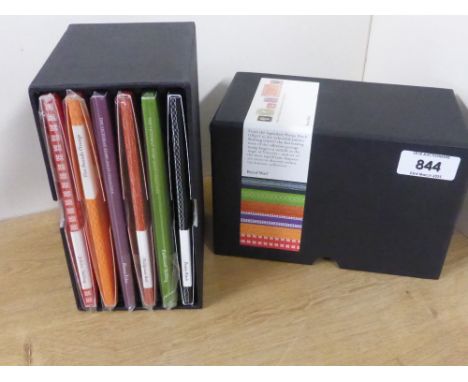 GB 2003 VICTORIAN SILVER STAMP INGOT SET IN BOXED   Box 6 folders each with a silver ingot of a stamp from the Victorian era.
