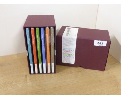GB 2004 EDWARD VII &amp; GEORGE I  SILVER STAMP INGOT SET IN BOXED   Box 6 folders each with a silver ingot of a stamp from E