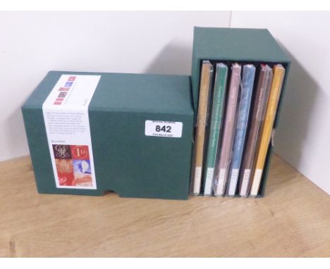 GB 2006 EDWARD VIII &amp; GEORGE VI  SILVER STAMP INGOT SET IN BOXED   Box 6 folders each with a silver ingot of a stamp from