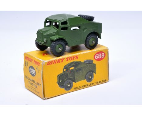 Dinky Military No. 688 Field Artillery Tractor. Displays generally good to very good, with very little, or at most very minor