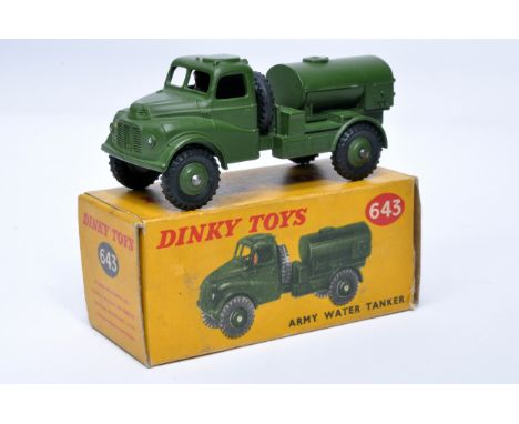 Dinky Military No. 643 Army Water Tanker. Displays generally very good to excellent, with very little, or at most very minor 
