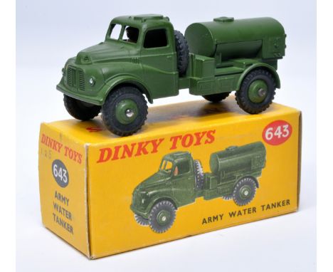 Dinky Military No. 643 Army Water Tanker. Displays generally very good to excellent, with very little, or at most very minor 