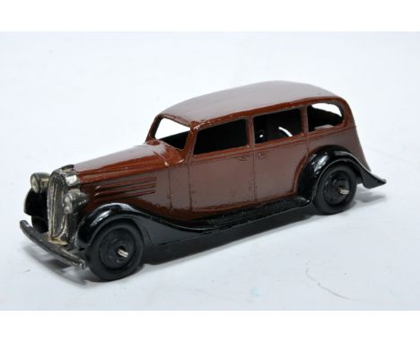 Dinky No. 30d Vauxhall Saloon. Issue is in brown, as shown. Displays generally very good to excellent, with very little, or a
