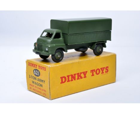 Dinky Military No. 621 3-Ton Army Wagon. Displays generally very good to excellent, with very little, or at most very minor s