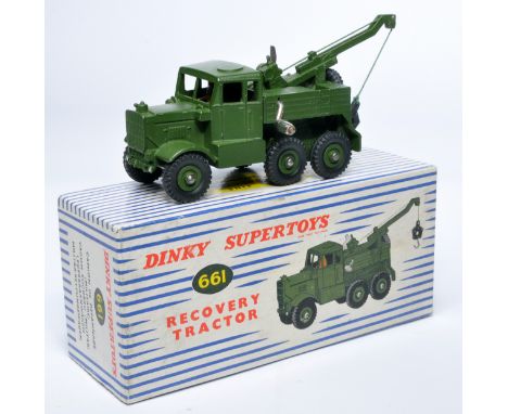 Dinky Military No. 661 Recovery Tractor. Displays generally good to very good, with the odd minor sign of wear. In very good 