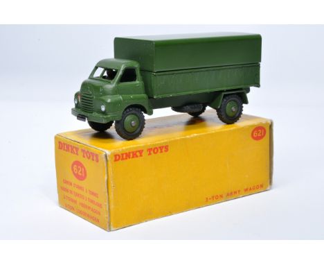 Dinky Military No. 621 3-Ton Army Wagon. Displays generally very good to excellent, with very little, or at most very minor s