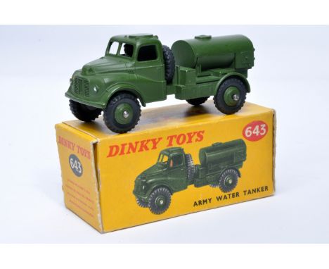Dinky Military No. 643 Army Water Tanker. Displays generally very good to excellent, with very little, or at most very minor 