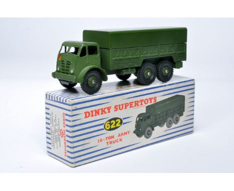 Dinky Military No. 622 10-ton Army truck. Displays generally very good to excellent, with very little, or at most very minor 
