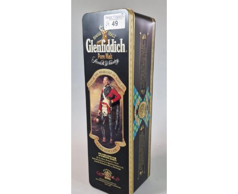 Bottle of Glenfiddich single malt Scotch Whisky. 70cl.  In original tin presentation box. (B.P. 21% + VAT)