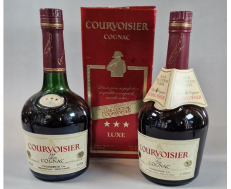 Two similar bottles of Courvoisier Luxe Cognac, one in original box. 680 and 700ml. (2)  (B.P. 21% + VAT)