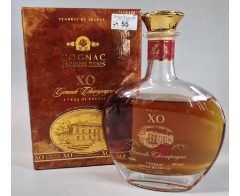 Bottle of Jacques Denis X O Grande Champagne Cognac, in original box. 700ml. (B.P. 21% + VAT)