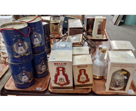 Large collection of Bell's Scotch Whisky decanters, all appearing sealed, some in original boxes, to include: commemorative, 