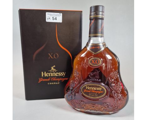 Bottle of Hennessy X O Grande Champagne Cognac, in original box. 70cl. (B.P. 21% + VAT)