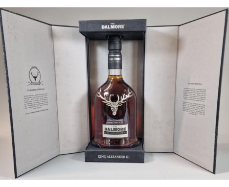 Bottle of The Dalmore King Alexander III Highland single malt Scotch Whisky, in original presentation box. 70cl. (B.P. 21% + 