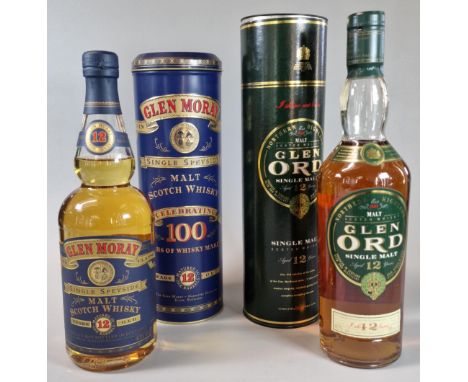 Bottle of Glenmoray Elgin Classic Single Speyside malt Scotch Whisky, celebrating 100 years of Whisky making. Age 12 years ol