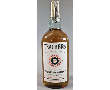 Bottle of Teacher's Highland Cream Scotch Whisky. 1 Litre. (B.P. 21% + VAT)