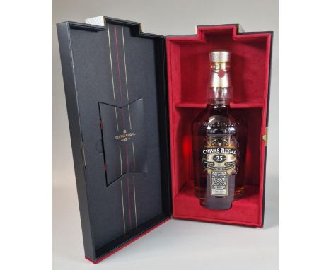 Bottle of Chivas Regal aged 25 years original blended Scotch Whisky. 70cl. In original presentation box. (B.P. 21% + VAT)