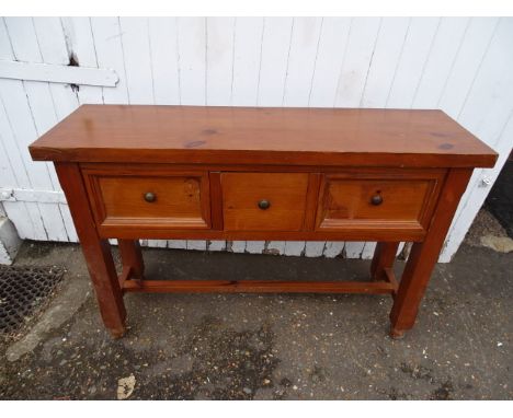 Console table with central drawer