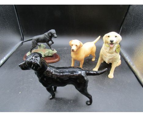 Goebel and Beswick Labrador figures and 2 others&nbsp;