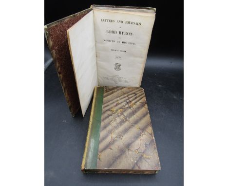 First Edition Letters and Journals of Lord Byron 1833 books vol 1&amp;2 by Thomas Moore