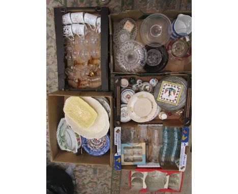 A job lot of assorted china and glass inc Quimper and Beswick