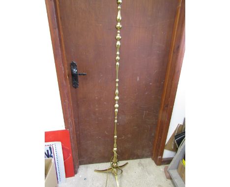 Brass standard lamp