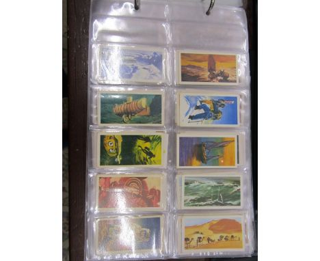 5 albums cigarette cards, early as 1902, many complete collections and rare cards inc Portraits of European Royalty 1908, Buf