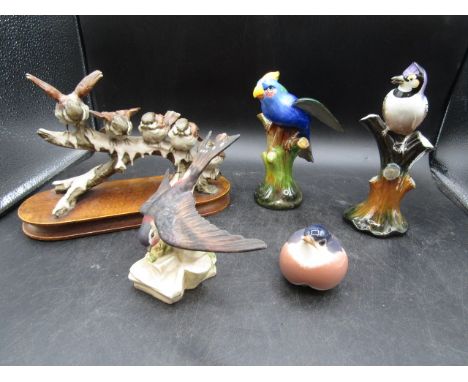 Bird figures inc Tuscan and Noritake&nbsp;