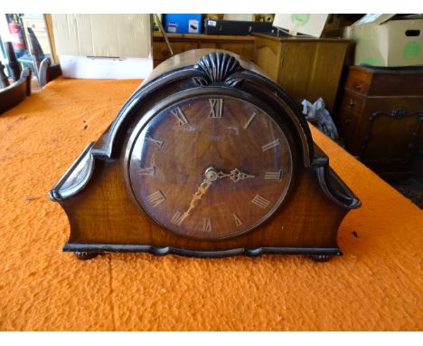 Oak cased mantel clock converted to battery&nbsp;
