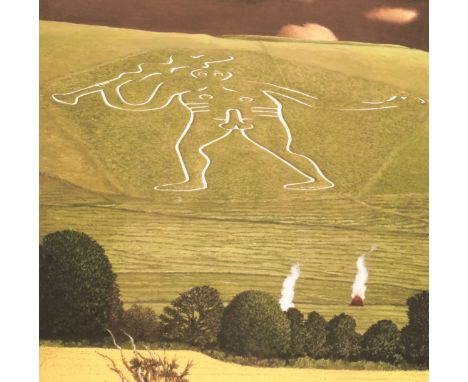 *DAVID INSHAW (b. 1943) 'Dorset Landscape: Cerne Giant' signed and numbered 7/350 in pencil to the margin, giclee print, the 