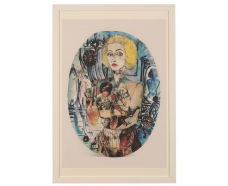 SIR GRAYSON PERRY (b. 1960) 'Claire as a Soldier' limited edition digital print on textile featuring an image of the artist's