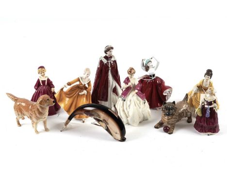 Assorted figurines by Royal Doulton, Royal Worcester and Coalport including: 'In Celebration of the Queens Birthday 2006', ‘K