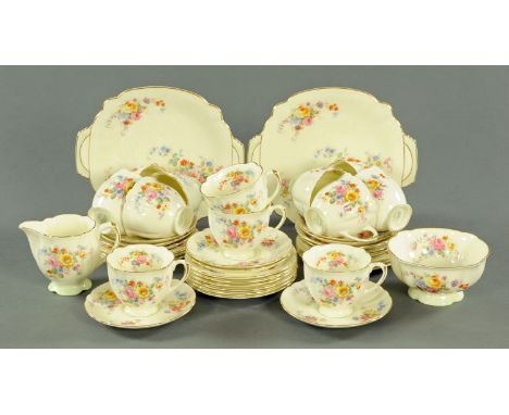 A Royal Doulton May time pattern 12 place tea service.