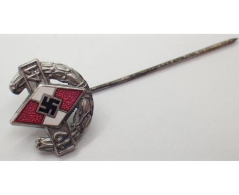 German enamel pin badge with Swastika
