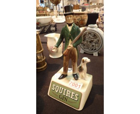 Squires Gin ceramic pub figurine 