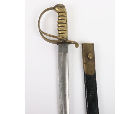 Good Metropolitan Police Hanger as Used by the River Police, slightly curved single edge blade 27” with government inspector’