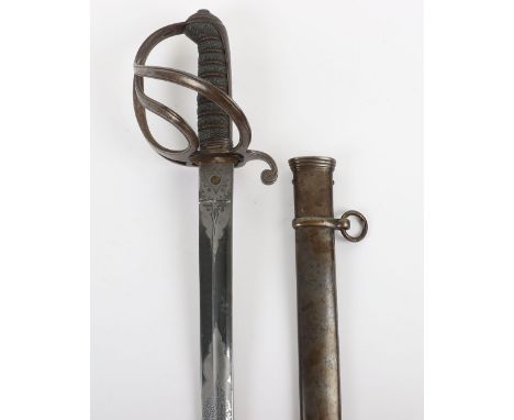 Good 1821 Pattern Cavalry Officer's Sword of the 1st Surrey Light Horse, regulation blade by PILLIN Manufacturer, Gerrard St,