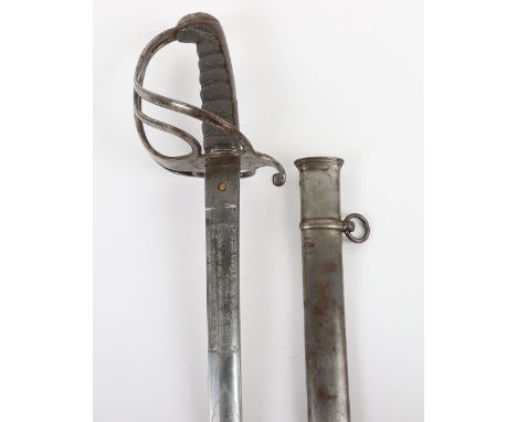 Possibly Unique Victorian Royal Artillery Officer’s Sword Presented to a Jewish Officer, regulation Wilkinson blade (not numb