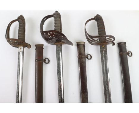 Three Swords of Thomas Henry Purser, 69th (later 1st) Herefordshire Rifles (Bromyard Company) 1871-1892, comprising his 1827 